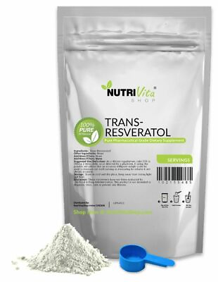 #ad NVS NEW 100% PURE Trans Resveratrol Anti Aging Powder KOSHER NONGMO ORGANIC USA $30.95