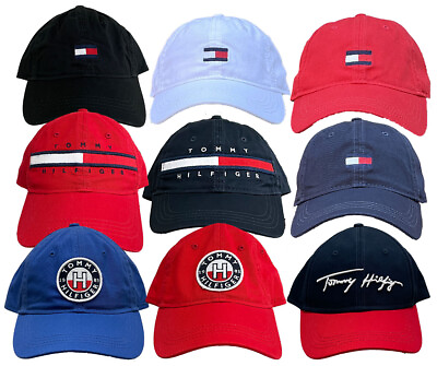 Tommy Hilfiger classic embroidered tommy flag logo signature hat baseball cap $13.99