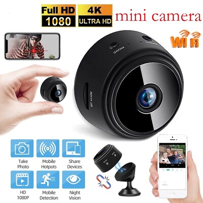 #ad Mini Wireless Hidden Spy Camera Wifi IP Home Security DVR Night Vision HD 1080P $50.98