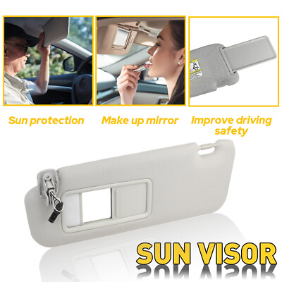 #ad For Mazda CX 9 3.7L 2010 15 Left Driver Side Sun Visor Sunshade with Light Gray $29.99