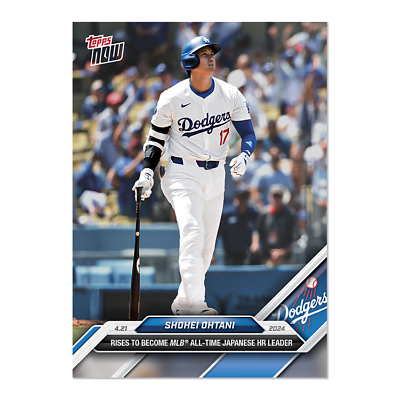 #ad 2024 Topps Now #106 Shohei Ohtani Los Angeles Dodgers PRESALE $5.99