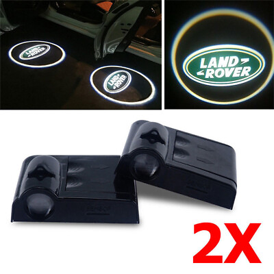 #ad 2pcs Wireless Car Door Led Laser Ghost Shadow Projector Light For Land Rover $14.88
