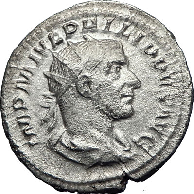 PHILIP I #x27;the Arab#x27; 247AD Rome Silver Ancient Roman Coin Laetitia Happy i70070 $156.15