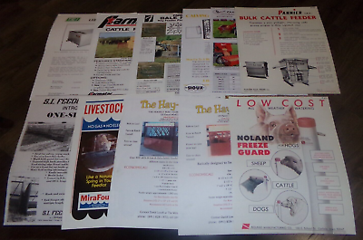 #ad 11 lot 70#x27;s 2000#x27;s cattle feeding equipment brochures nice used $15.99