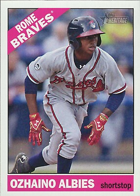 #ad 2015 Topps Heritage Minor Leagues Ozzie Albies #4 Prospect $8.99