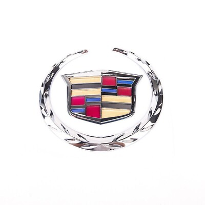 For Cadillac Front Grille 6quot; Emblem Hood Badge Logo Chrome Color Symbol Ornament $65.24