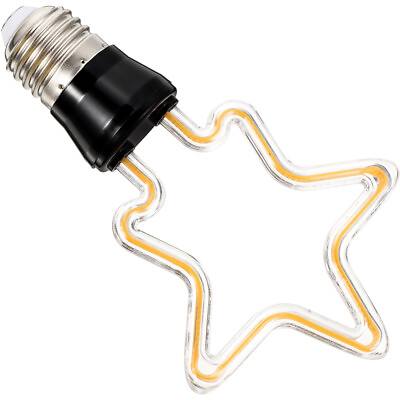 #ad Bulb Lamp Bulb Decorative Light Bulb Star Shape Light Bulb $9.99