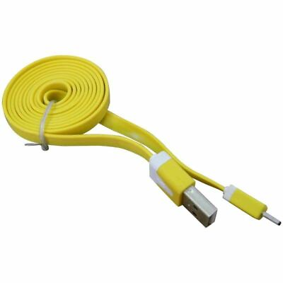 #ad Flat Micro USB Noodle Cable Orange GBP 7.99