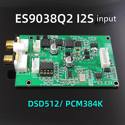 #ad 1pc ES9038 I2S Decoder Board DSD512 Upgrade Decoder DAC Bluetooth Device Player $23.75