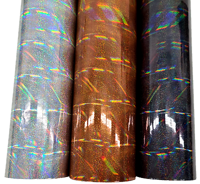 #ad Glossy Metallic Glitter Holographic Laser Rainbow Vinyl Car Wrap Sticker Film $15.38