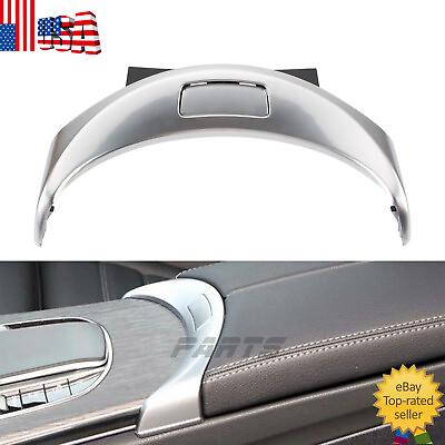 #ad #ad Silver Center Console Armrest Box Button Cover Trim For Mercedes Benz C CLASS $24.91