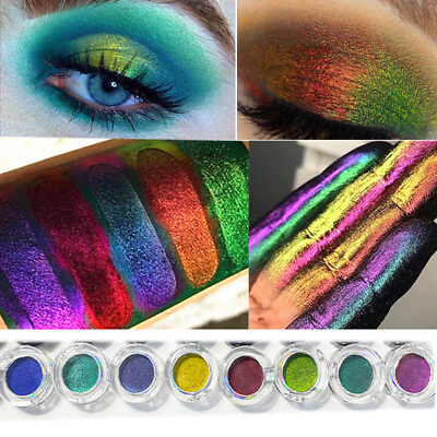 Chrome Color Chameleon Eyeshadow Eye Makeup Glitter Eye Shadow Gradient Col #ad $4.62