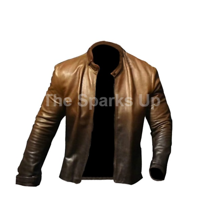 Jumanji 2 Movie Premiere Sylish Dwayne Johnson Casual Wear Real Leather Jacket C $107.99