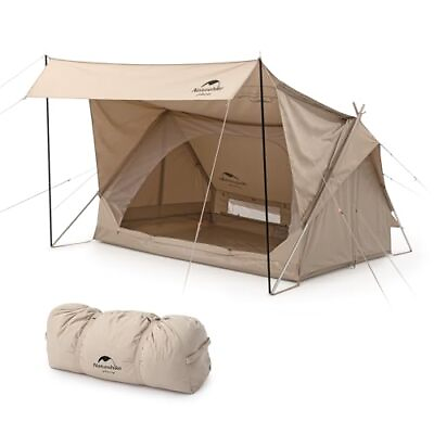 #ad Gen 4 Season 2 Person Cabin Tent Cotton Glamping Tent Waterproof Windproof ... $406.05