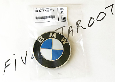 GENUINE BMW FRONT HOOD Emblem Roundel Badge Logo 1967UP FERIFY PART#51148132375 $68.40