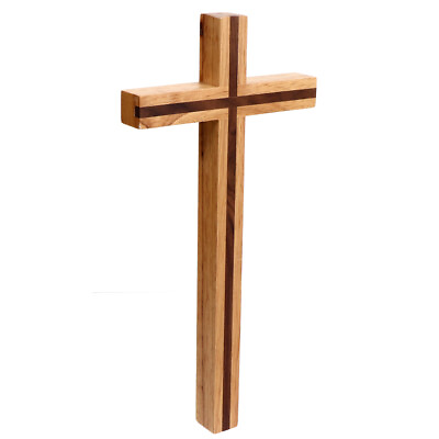 1PC Wooden Crosses Craft Church Carnival Cross Wood Cross Handicraft Cross Decor $12.91