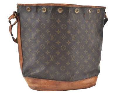 #ad Authentic Louis Vuitton Monogram Noe Shoulder Drawstring Bag Old Model LV K7939 $217.00