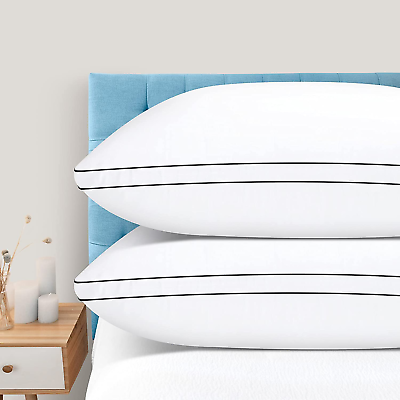 #ad Bed Pillows King Size for Sleeping 2 Pack down Alternative Hotel Luxury Pillow $58.88