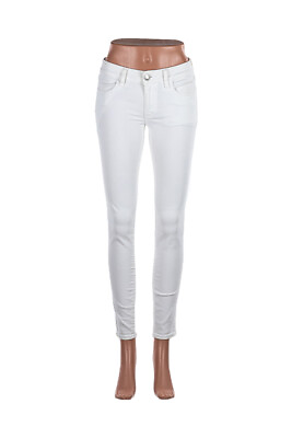 American Eagle Outfitters Women Jeans Skinny 0 White Cotton $28.99