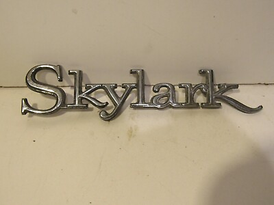 #ad Buick Skylark Emblem Badge Trim Aluminum vintage metal nameplate $41.00