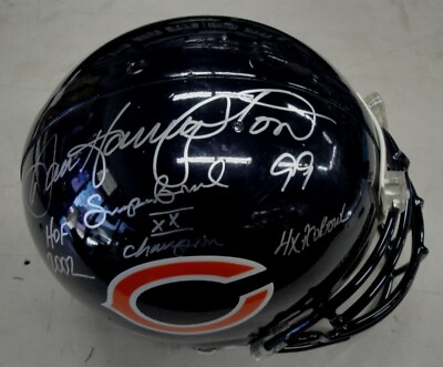 #ad Dan Hampton Signed Auto Authentic Full Size Football Helmet HOF Stats JSA WP $699.99