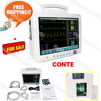 New Touch Screen Patient Monitor Vital Signs SPO2PRNIBPECGRESPTEMP CONTEC $649.00