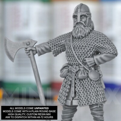 #ad ANGLO SAXON WARRIOR Historical: Damp;D Medieval Resin 28mm 32mm GBP 4.99