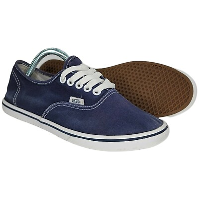 VANS Skate Low Off the Wall Navy Blue Athletic Sneakers Shoes Mens 6 Womens 7.5 $9.99