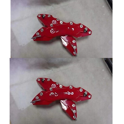 #ad 4PCS Fit 18quot; Front Rear Large Large Brake Disc Caliper Cover Red Customized $35.06