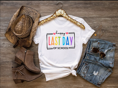 #ad Last Day of School White 2D T SHIRT Mother Day Gift All Over Print Best Price $15.18