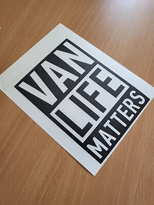 #ad #ad Van Live Matters Car Camper Bike Decal Sticker Vinyl Graphic GBP 2.99