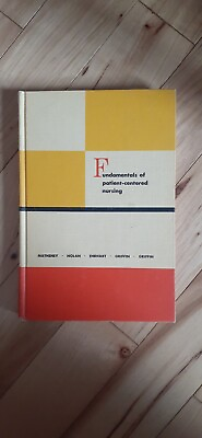 #ad Vintage 1964 Fundamentals of Patient Centered Nursing hardcover book nurse $11.40