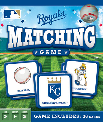 Licensed MLB Kansas City Royals Matching Game for Kids and Families $14.99