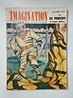 #ad Rare Vintage IMAGINATION MAGAZINE Science Fiction Fantasy Oct. 1955 Vol 6 No. 8 $9.99