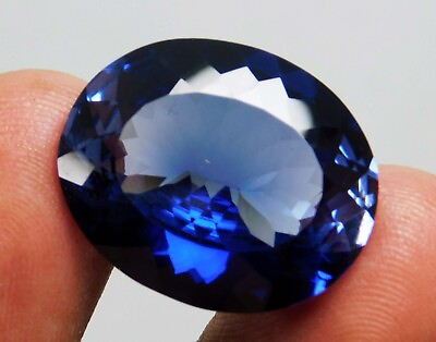 #ad #ad Certified Natural 26.00 Ct Ceylon Blue Sapphire Oval Cut Loose Gemstone $122.50