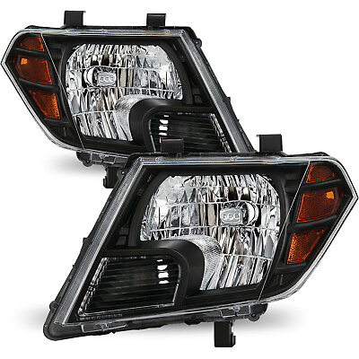 For 2009 2020 2021 Nissan Frontier Truck Black Headlights Headlamps LeftRight $154.99