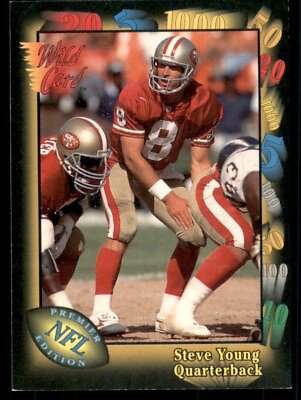 #ad 1991 Wild Card Steve Young San Francisco 49ers #86 $1.00