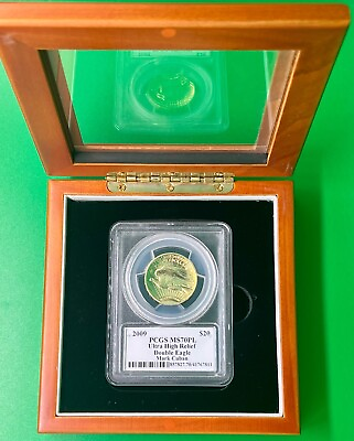 #ad 2009 $20 GOLD DOUBLE EAGLE ULTRA HIGH RELIEF PCGS MS70 PL Mark Cuban $4139.10