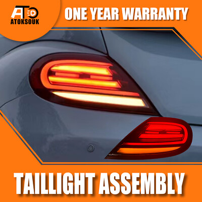 #ad 2012 2019 LED turn signal dynamic Tail lights assembly for VW beetle red a set. $477.00