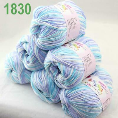 #ad Sale 6 SkeinsX50gr Soft Cashmere Silk Velvet Baby Hand Knitting Crochet Yarn 30 C $53.48
