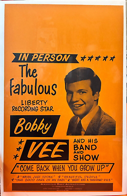 #ad BOBBY VEE SHOW Show 1960#x27;s Original POSTER $65.00