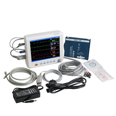 Vital Signs Patient Monitor 6 parameter Cardiac Monitor ICU CCU Hospital Medical $419.00