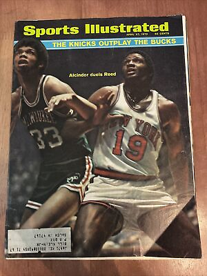 #ad Lew Alcindor Bucks Sports Illustrated Kareem Abdul Jabbar April 27 1970 $14.99
