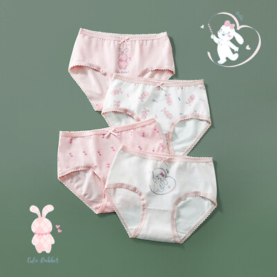 #ad 4 Pack Boutique Girls#x27; Antibacterial Briefs Kids Series Panties Cotton Underwear $15.29