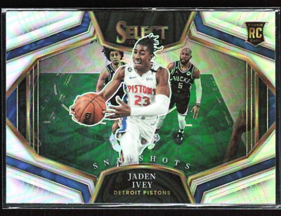 #ad Jaden Ivey 2022 23 Panini Select Snapshots Silver Prizm RC #14 Detroit Pistons $14.99