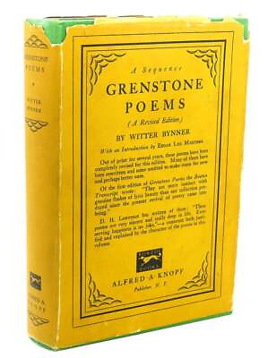 Witter Bynner A SEQUENCE GRENSTONE POEMS 1st Edition $108.99