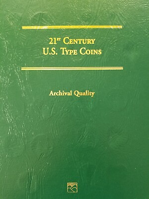 #ad 21st CENTURY TYPE SET UNCIRCULATED COINS COMPLETE 41 COINS IN LITTLETON FOLDER $60.00