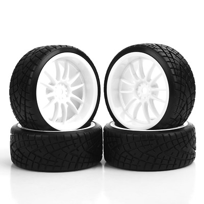 1:10 Rubber Tires Wheel Rims 12mm Hex For HSP HPI Speed Racing RC Drift Car 4Pcs $16.95