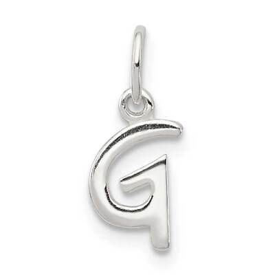 #ad Sterling Silver Initial G Pendant 0.6 in $6.56