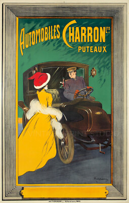 Charron 1906 Cappiello Art Nouveau French Automobile Giclee Canvas Print 11x17 $28.95